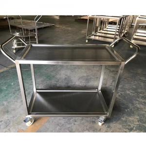 China Clean Room Stainless Steel Mobile Transfer Cart With Four Truckles supplier