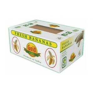 Corrugated Cardboard Fruit Boxes With Handle , Varnishing / Calendering Printing