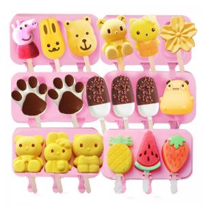 China Thickened Harmless Silicone Ice Cream Moulds , Durable Ice Cream Cake Mold Silicone supplier