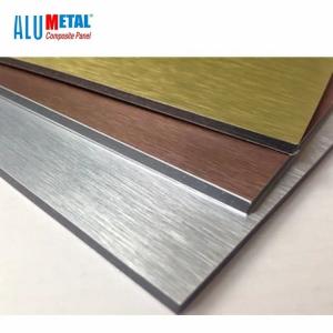 Alumetal Brushed Building Materials Interior ACP Wall Decorative Paneling Matte Color