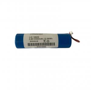 Secondary Li Ion Battery Pack 3350mAh 3.6V Rechargeable LIC 18650 Batteries with PSM 1S1P for Metal Detector and More