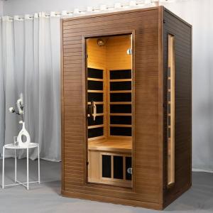 China Apartment Indoor Carbon Fiber Heaters WoodenInfrared Sauna Room Hemlock supplier