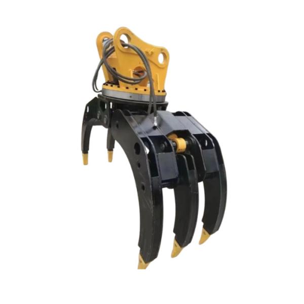 360 Degrees Rotation Angle Hydraulic Grapple Orange for Less Maintenance and Handling