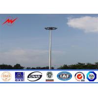 China 30m multisided hot dip galvanized high mast pole with lifting system on sale
