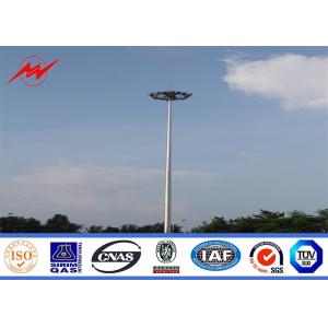 30m multisided hot dip galvanized high mast pole with lifting system