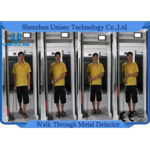 China Body Scanner Walk Through Gate Metal Detector Door Frame For Bank Projects , 300 Sensitivity Level supplier