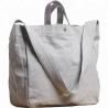 Custom Large Shoulder Tote Bag Purse Simple Unisex Large Capacity Grey Color