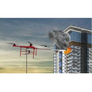 16m/S Tethering Power System Fire Fighting Uav