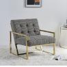 Contemporary Leisure Stainless Steel Swallow Gird upholstery Armchair Sofa chair