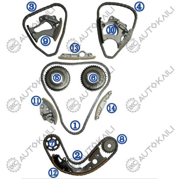 Timing Chain Kit For AUDI A7 4GA CNYA 150KW 2.8L 10-14 A6L 4X8/ C7 CNYB 162KW 2.8L 12-16 06E109465BC 108L