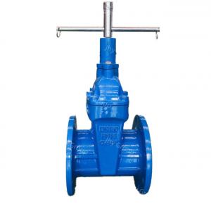 Lock Closed DI Gate Valve Non Rising Stem Resilient Seated Valve