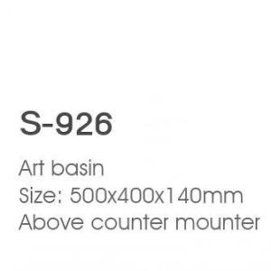 China カウンターマウント上にある近代的なセラミック式四角形の浴室シンク wholesale