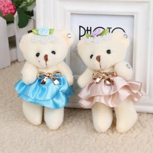 plush key chain/plush joint bear with skirt&4-stringed Chinese lute key chain toy