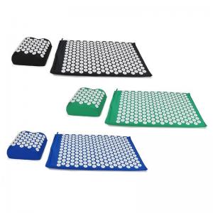 China ABS Eco Acupressure Mat And Neck Pillow Set Plastic Spike Acupressure Pillow supplier