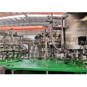 China 4000BPH Sparkling Water / Coke Cola Filling Machine Carbonated Beverage Glass Bottle Filler supplier