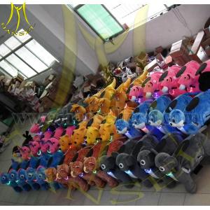 Hansel 2016 chinese game rental sale push ride on plush toys girls electric ride on animals for kids