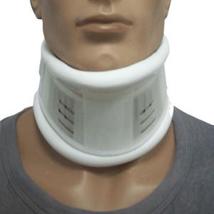 White Semi Rigid Medical Neck Collar Adjustable Cervical Collar Artificial Leather