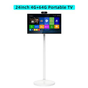 China Televisión portátil de 24 pulgadas 4G + 64G con capacidad táctil, interfaz fácil de usar, ideal para niños y ancianos, pantalla táctil ultra delgada en el soporte supplier