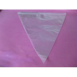 Plastic Pizza Saver Bag Triangle Shape Bag , Plain / Clear Grip Seal Bag