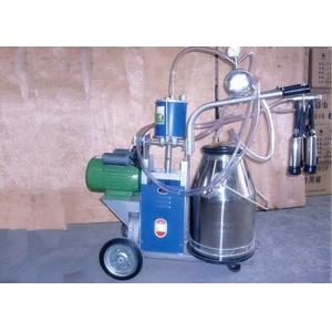 China Small Single Cow Mobile Milking Machine With Dry Vacuum Pump , 0.55kw - 0.75kw supplier