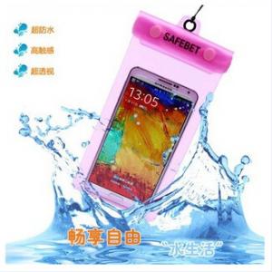 New promotional customed logo 6" waterproof diving floating mobile apple pvc neck bag