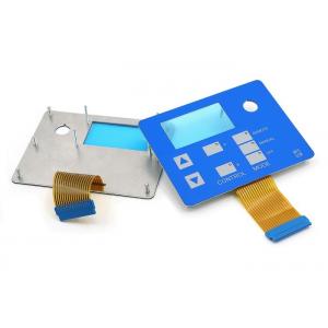 China Aluminum Backe Backpanel Membrane Switches With Screws And FPC Circuit Berg Connector supplier