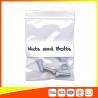 China Clear LDPE Zip Seal Packing Plastic Bags With White Panel For Nuts And Bolts Packaging wholesale