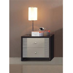 Dark Walnut Simple Home Furniture Particle Board With Paper Material Night Stand