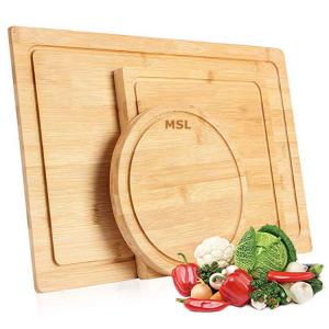 China BPA Free Bamboo Cutting Board Wood Serving Chopping Blocks With Juice Groove supplier
