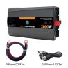 Inversor de energía solar de onda sinusoidal pura de 3KW 24V 220V para sistemas aislados de la red, con enchufe EU