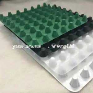 China Green HDPE Water Impounding Roof Garden Dimple Drainage Board With Geotextile supplier
