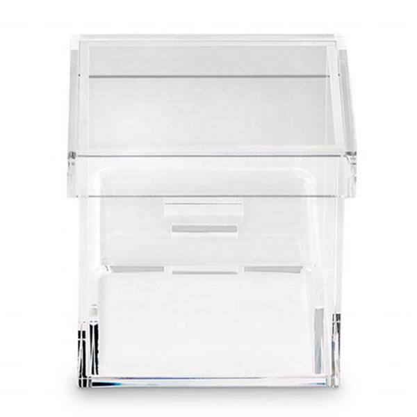 Home Usage Acrylic Cosmetic Makeup Organizer Storage Box Custom Clear Color