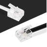 China RJ11 to RJ11 Extension Cable - 4-Wire Flat Phone Line for Home/Office, DSL Modem, Security Systems & Cordless Phones wholesale