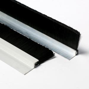 Flexible Window Door Metal Brush Seal Strip Nylon Bristles Weatherstripping Custom