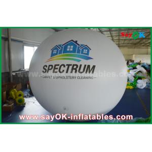 Giant 2m DIA PVC White Inflatable Helium Balloon for Outdoor Advertising