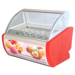 4 trays - 20 trays Countertop Ice Cream Display Freezer , Gelato Freezer Display