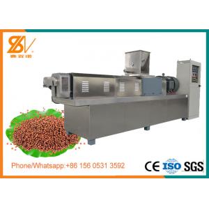 Double Screw Floating Fish Feed Extruder Machine Stainless steel 304 Material