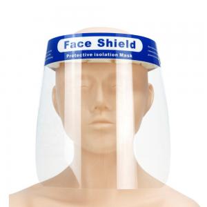 China Curved Anti Fog Face Shield , Elastic Band Disposable Cpr Face Shields supplier