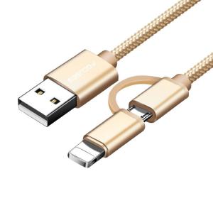 10Ft Multifunctional USB Cable 2 In 1 Data Sync Cable