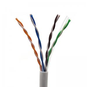 Indoor Outdoor Bulk Cat5 Cable 1000ft 305m 24AWG Solid Pure Bare Copper Wire