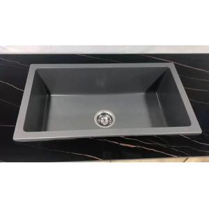 CE certified Quartz Composite Sink 200mm Hight  Rectangular   Stone Kitchen Sink