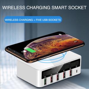 China QC3.0 PD18W Multi Port USB Charger With Digital Display supplier