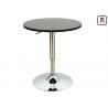 White / Gray MDF Top Restaurant Bar Tables Adjustable Height With Square / Round