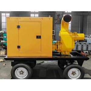 Mobile Type Diesel Water Pump Set CE Diesel Water Pump For Rainfall Season