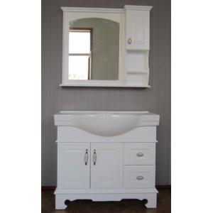 Floor mounted Bathroom Vanity,White color bathroom cabinet,Mirror vanity