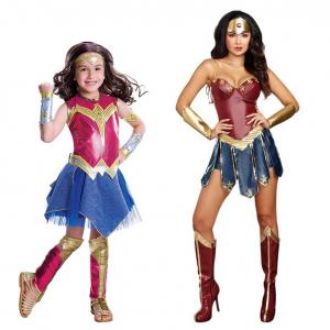 China Wonder Woman Adult Kids Cosplay Costume for Halloween Superhero TV Movie Gender Women supplier