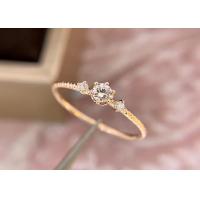 China Claw Setting 14k Gold Diamond Ring , 0.1 Ct Diamond Ring For Gift on sale