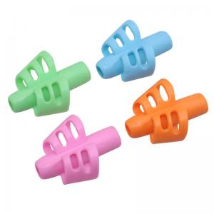 China Children Silicone Rubber Pencil Holder Soft Handwriting Assisted supplier