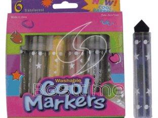 Yellow unfading and durable Permanent Marker Pens with quick - drying vivid ink  BT7029