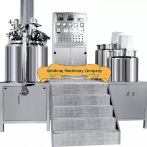 Antirust Cosmetic Cream Mixer Machine , Stable Vacuum Homogenizer Cream Mixer